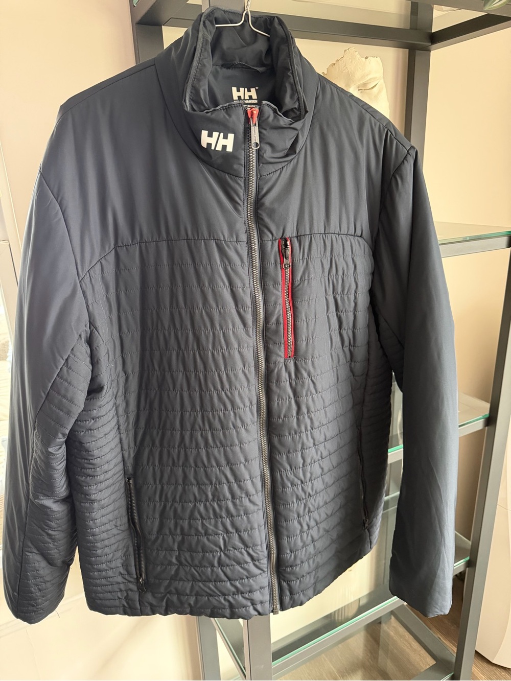 Helly Hansen Men's Navy Jacket with Red Trim